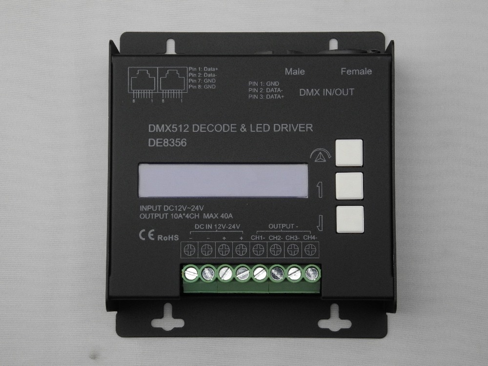   12V 24V 4ch RGBW DMX ڴ DMX512 Ʈѷ..